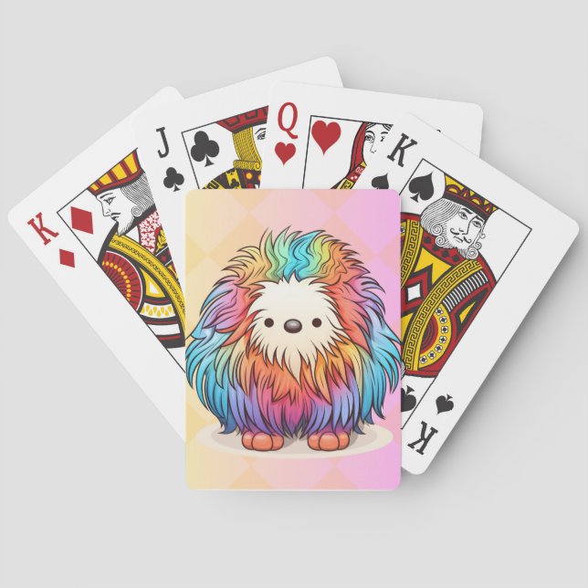 Rainbow Yeti Spielkarten (Rückseite)