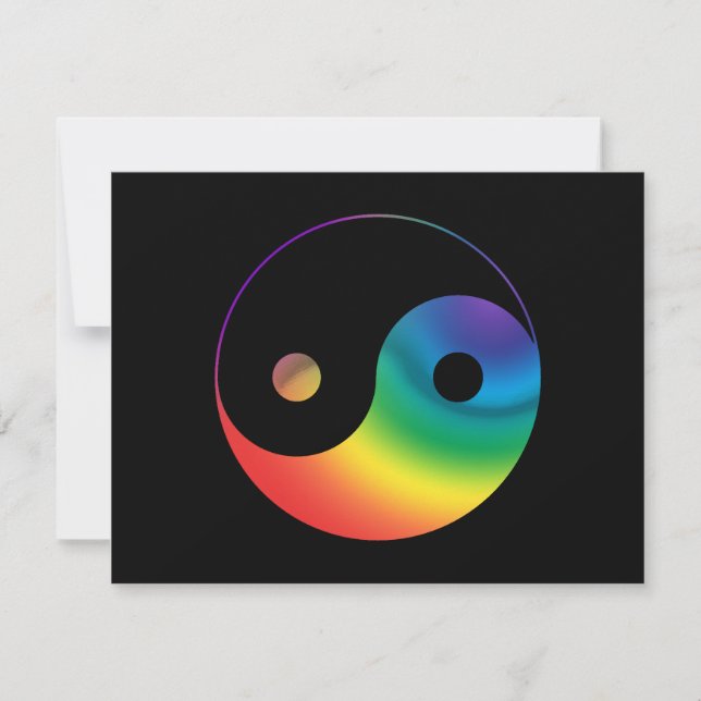 Rainbow Yin Yang Symbol (Vorderseite)