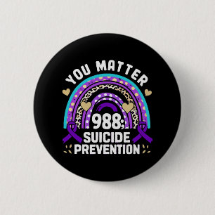Rainbow You Problem 988 Suizidprävention Awarene Button