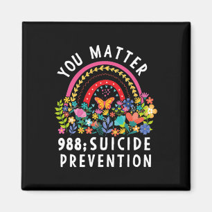 Rainbow You Problem 988 Suizidprävention Awarene Magnet