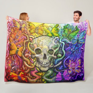 Rainbow-Zauber-Fleece-Blanket Fleecedecke