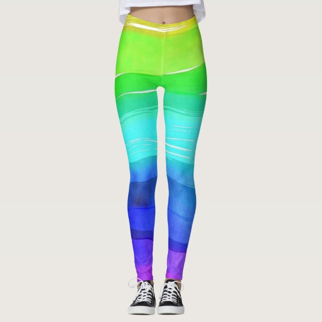 Rainbow | Zazzle_Growshop. Leggings (Vorderseite)