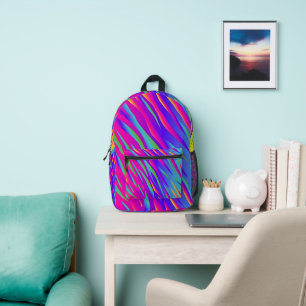 Rainbow Zebra Bedruckter Rucksack