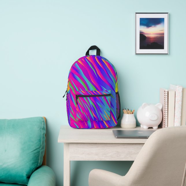 Rainbow Zebra Bedruckter Rucksack (InSitu)