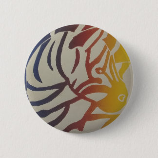 Rainbow Zebra Button/ Button