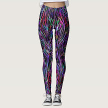 Rainbow Zebra-Leggings