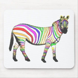Rainbow Zebra Mousepad