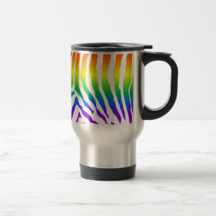 Rainbow Zebra Pattern Reisebecher