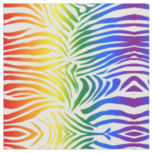 Rainbow Zebra Print Bold und Bright LGBT Stoff