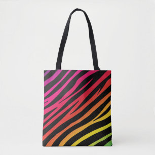 Rainbow zebra print mehrfarbig
