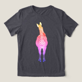 Rainbow Zebra | Zeige deine Streifen! Personalisie Tri-Blend Shirt