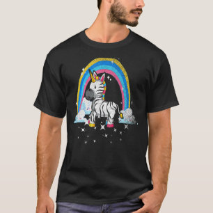 Rainbow Zebracorn Africa Animal Fantasy Zebra Unic T-Shirt