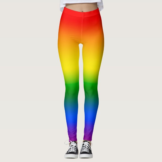 Rainbow-Zelte Leggings (Vorderseite)