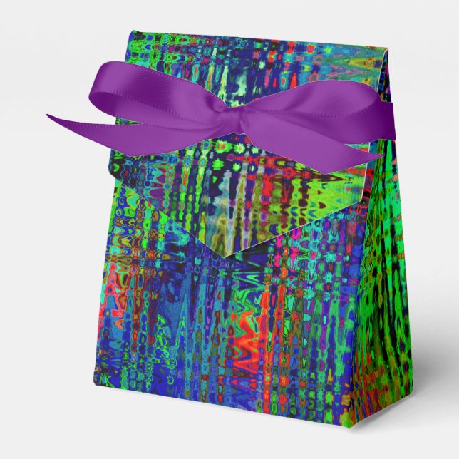 Rainbow Zickzack Abstrakt Geschenkschachtel (Vorderseite)