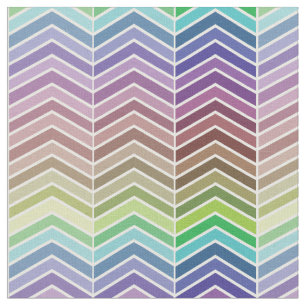 Rainbow-Zickzack Muster Stoff