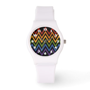 Rainbow Zickzack Musteruhren Armbanduhr