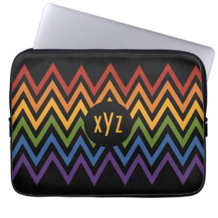 Rainbow Zickzack Pattern angepasste Laptop-Ärmel Laptopschutzhülle