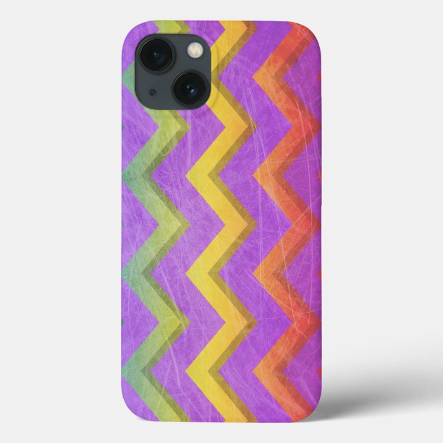 Rainbow Zickzack von Shirley Taylor Case-Mate iPhone Hülle (Rückseite)