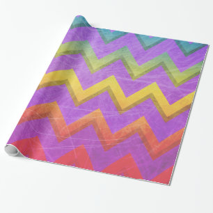 Rainbow Zickzack von Shirley Taylor Geschenkpapier