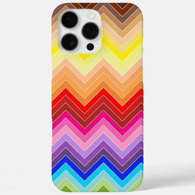 Rainbow Zig Zag Case-Mate iPhone Hülle (Rückseite)