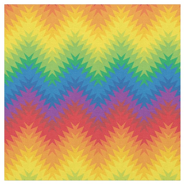 Rainbow ZigZag Stoff (Nahaufnahme)