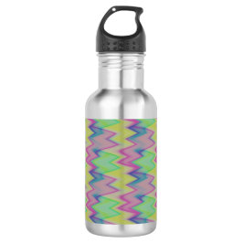 Rainbow Zigzags Edelstahlflasche