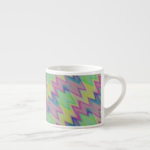 Rainbow Zigzags Espressotasse