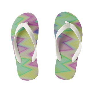 Rainbow zigzags kinderbadesandalen