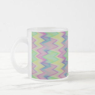 Rainbow Zigzags Mattglastasse