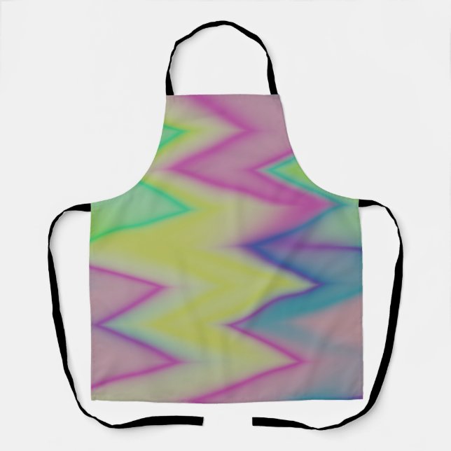 Rainbow Zigzags Schürze (Vorderseite)