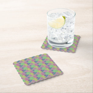 Rainbow Zigzags Untersetzer
