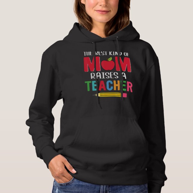 Rainbow Zitat Muttertag Cooler Rainbow Mother Day Hoodie (Vorderseite)