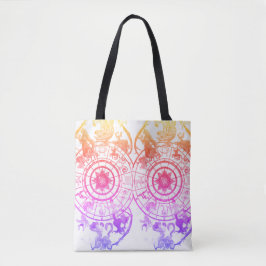 Rainbow Zodiac Astrological Signs  on a Tote Bag