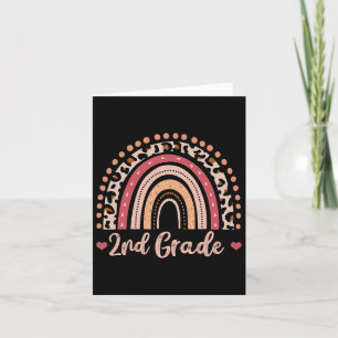 Rainbow Zurück zur Schule Spaß für den zweiten Leh Karte