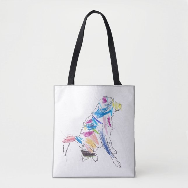 RainbowDog-Buchtasche (Vorderseite)