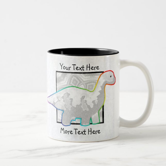 Rainbowed Dinosaur Tasse (Rechts)