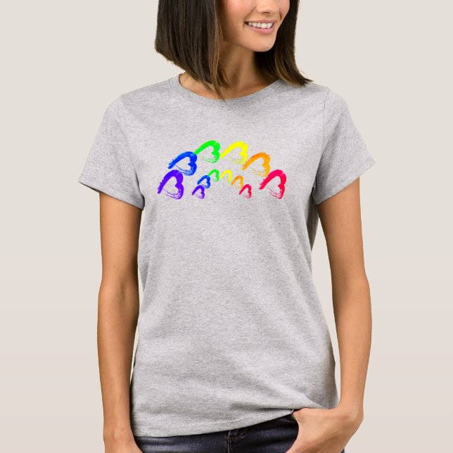 RainbowHearts  Tri-Blend Shirt (Vorderseite)