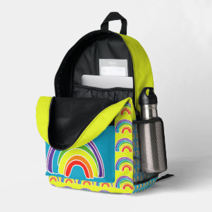 Rainbows auf einem Brunnen Bedruckter Rucksack
