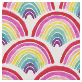 RAINBOWS FOREVER Colorful LGBTQ Pride Scallop Stoff