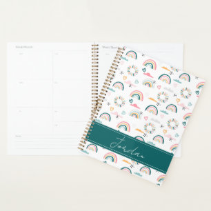 Rainbows & Herz-Muster Planer