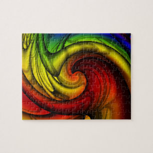 Rainbows & Honey Rainbow Fraktal Art Puzzle