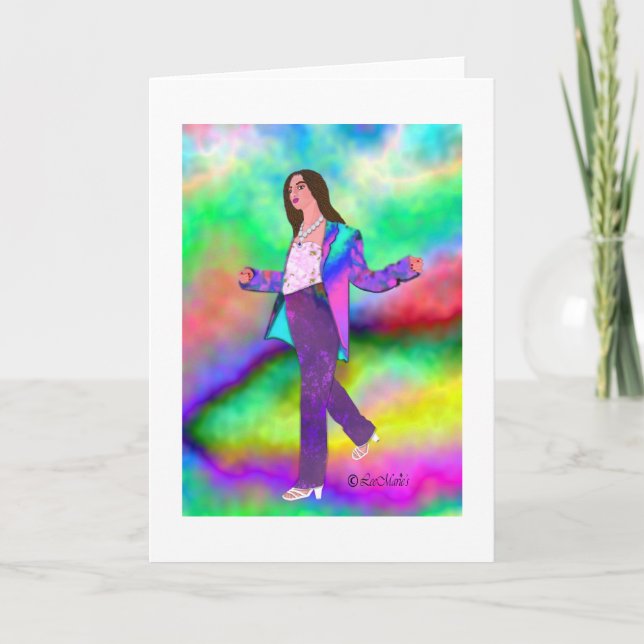 Rainbows LeeMarie's kreatives Design Karte (Vorderseite)