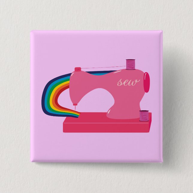 Rainbows nähen button (Vorderseite)