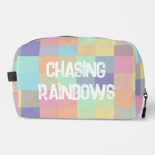 Rainbows Pastel Colors Buffalo Karo Kariert Waschbeutel