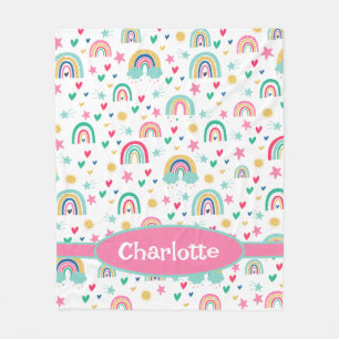 Rainbows Personalisiert Fleecedecke