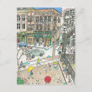 Rainbows, Pioneer Square, Seattle Postkarte