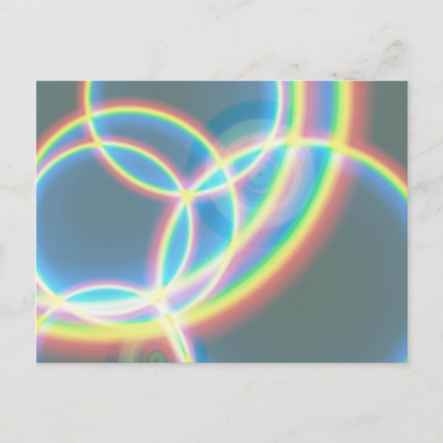 Rainbows, Regenbows überall auf Postkarte (Vorderseite)