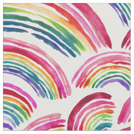 RAINBOWS ÜBER Farbige Wasserfarbe Stoff