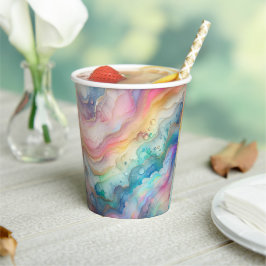 Rainbows und Blasen Papier & Party Teller Pappbecher
