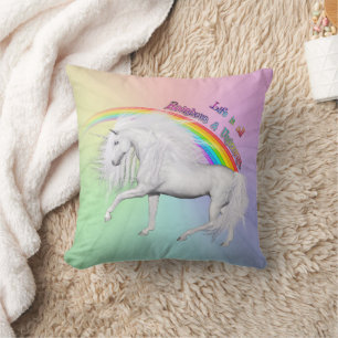 Rainbows und Unicorns Kissen